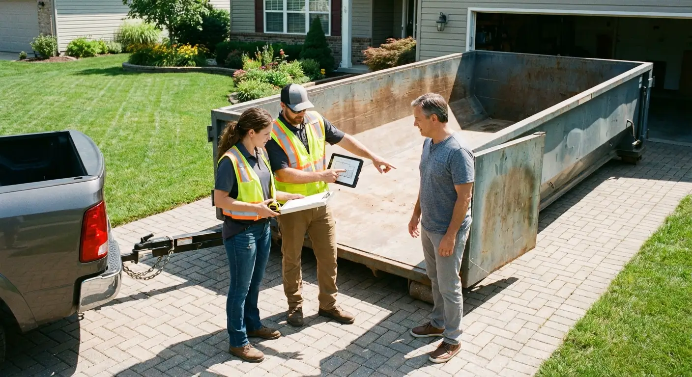 10 Yard Dumpster Rental Process in Odessa, TX