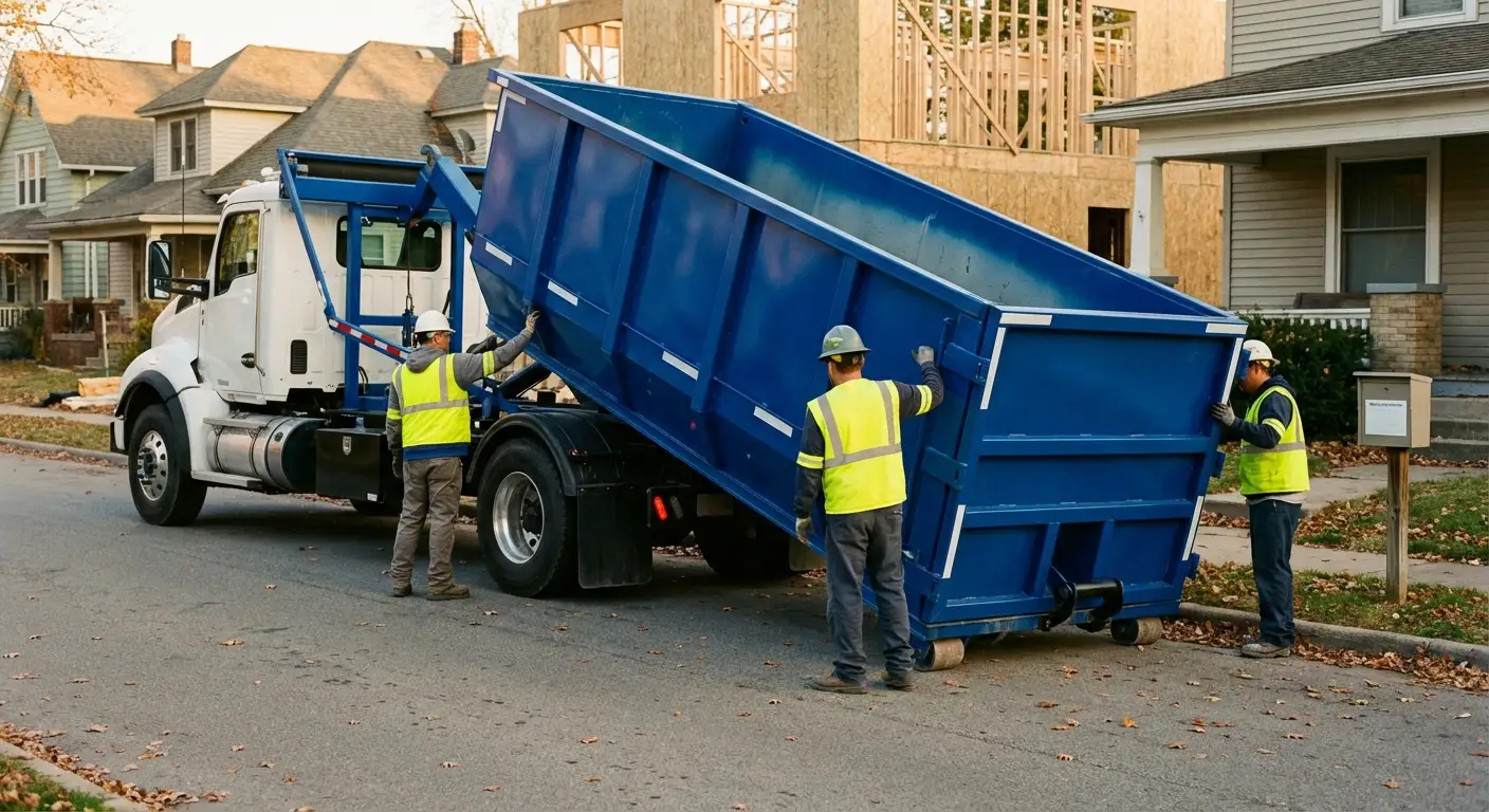 Construction dumpster delivery and waste management in Odessa