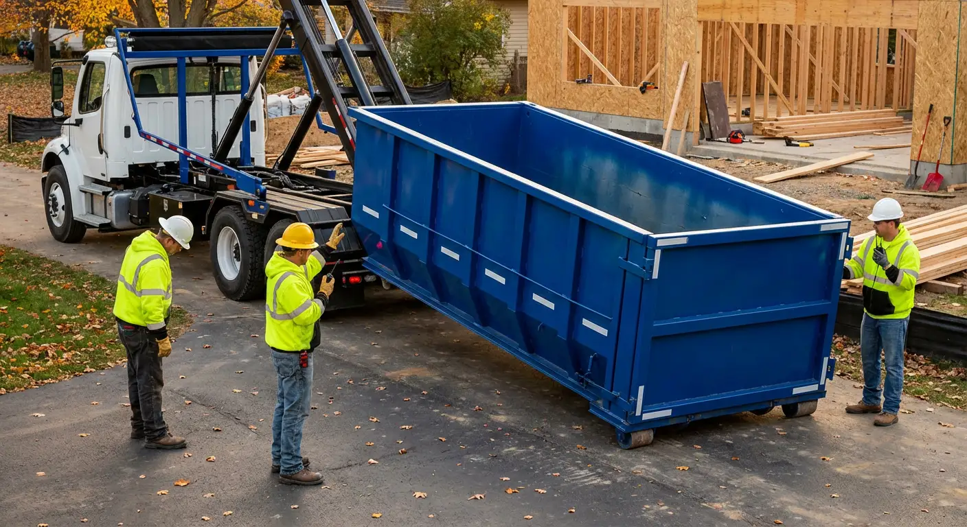 Construction dumpster delivery and waste management in Odessa, TX