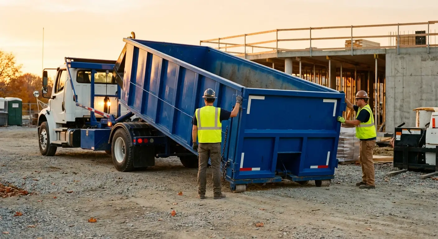 Commercial dumpster rental delivery in Odessa, TX