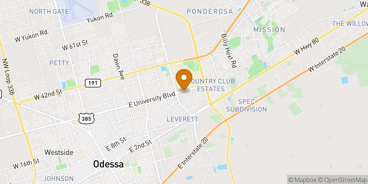  neighborhood map in Odessa, TX