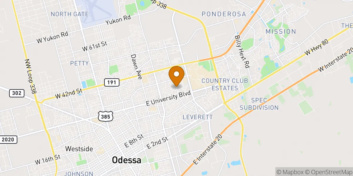  neighborhood map in Odessa, TX