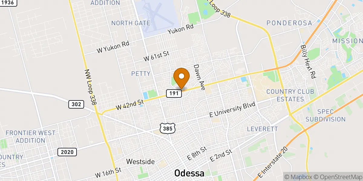  neighborhood map in Odessa, TX