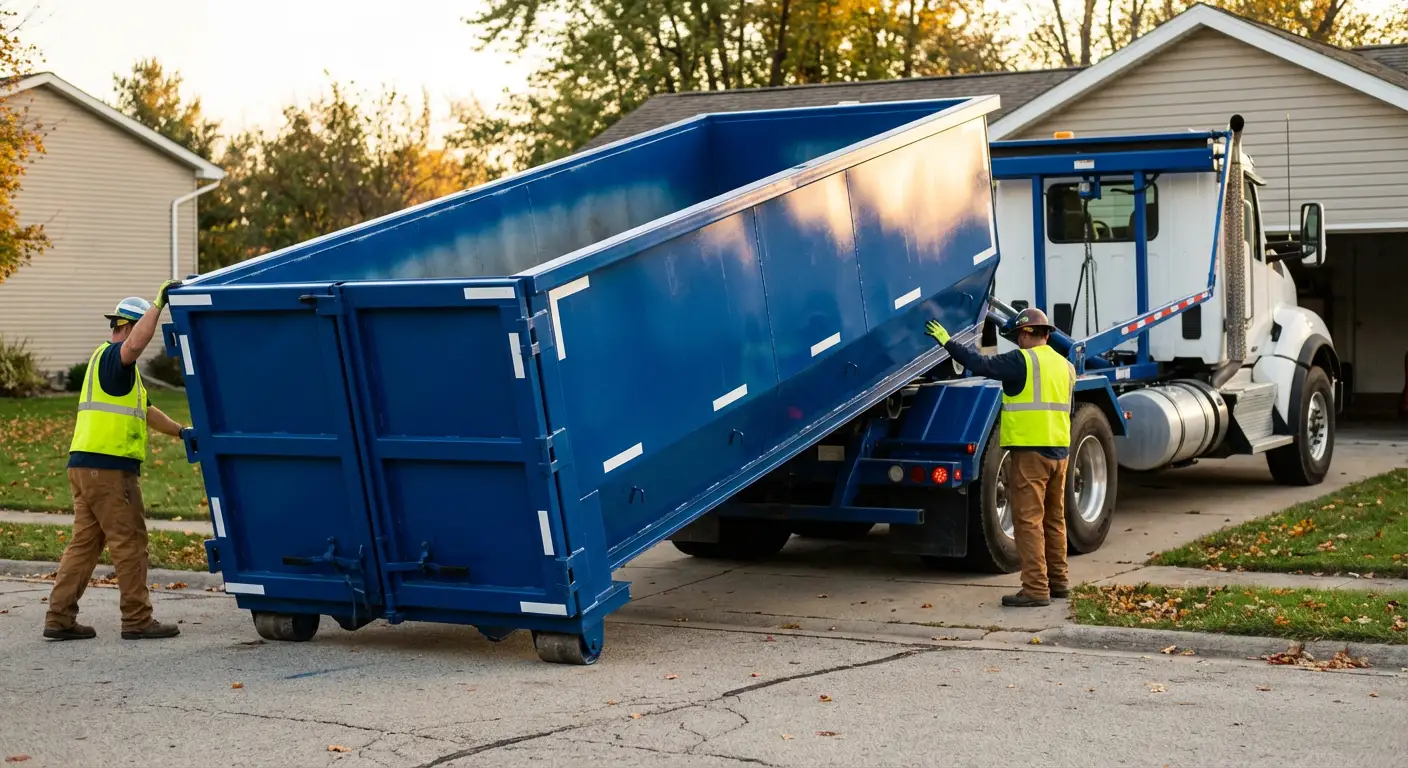 Roll-off dumpster delivery truck in Odessa, TX